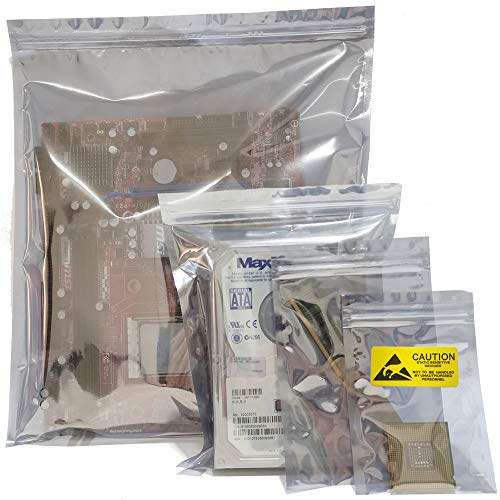 Anti Static Bags - 40pcs Assorted Sizes ESD Bags for Motherboard, Hard Drive, SSD, HDD & Electronic Devices