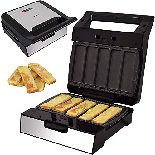 Syntrox Germany French Toast Maker MM-1400W mit herausnehmbaren Backplatten
