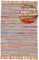 carpetfine Flachgewebeteppich Kelim Chindi Orange 200x290 cm | Moderner Teppich für Wohn- und Schlafzimmer
