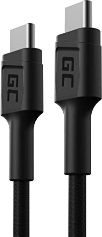 GC PowerStream | 30cm USB C - Tipo C Cable Nylon Cargador 60W Power Delivery | Carga Rápida Quick Charge 3.0 | para Samsung Galaxy S21 S20 Ultra S10 S9 S8+ | Note 20 10 | Ipad Pro 2020 Macbook Pro