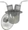 Pentola Pasta Acciaio Inox, Pentola Induzione con Scolapasta Acciaio incorporato, pastaiola doppio cestello Coperchio in Vetro Temperato, Diametro 22 Centimetri (22cm)