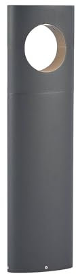 Lucande LED Außenleuchte Forama (Modern) in Schwarz aus Aluminium (1 flammig,) - Wegeleuchte Pollerleuchte Wegelampe Sockelleuchte