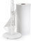 Flexzion Porte-Serviettes en Papier marbré – Blanc 30,5 cm – Support pour Serviettes en Papier avec Base lestée en marbre pour Rouleaux de Papier de Taille Standard et Jumbo
