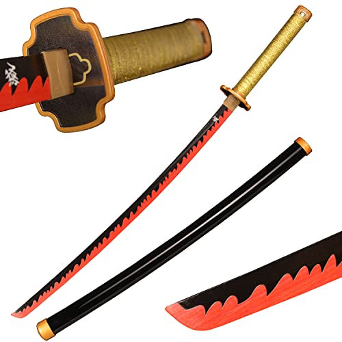 Sword Valley Holz Blade Anime Samurai Schwert, Demon Schwert 104 cm-Tsugikuni Yoriichi