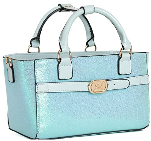 CRS Cross Seitentasche für Eislaufbahn. Eislauf-Zubehörtasche, Eislauf, Roller, Inlineskater, Tanzen, Cheer. Organisiert Schutzhüllen, Wasserflasche, Handy, Shimmer Sea Foam, Einheitsgröße