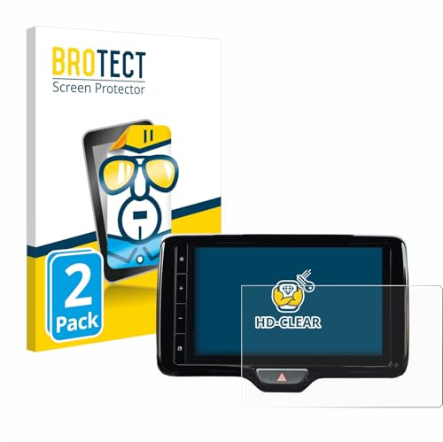 BROTECT Schutzfolie für Toyota Yaris Cross 2021 Smart Connect 9 | 2 Stück Transparenter Displayschutz Made in Germany Klare Displayschutz-Folie Clear Einfache Montage Case-Friendly