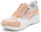 QUEEN HELENA Baskets Platform Hautes Baskets avec Compensées Rehausseur Casual Léger Femme X28-41, X28 40 Rose, 37 EU