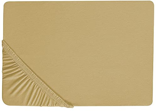 Spannbettlaken Baumwolle olivgrün 90 x 200 cm Steghöhe 30 cm mit Gummizug Janbu