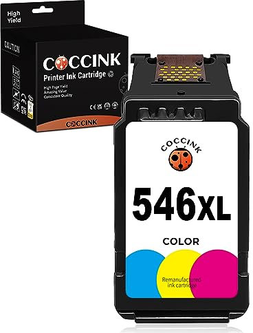 COCCINK CL-546 XL Wiederaufbereitete Druckerpatronen für Canon 546XL (1 Farbe) für pixma MG2450 MG2455 MG2550 MG2555 TS205 TS305 iP2800 TR4500 TR4651 iP2850 iP2855 MG2950 MG2955 MX495