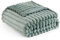 Bedsure Couverture Moelleuse en Polaire – Couverture Douce et Chaude en Cordon Grossier pour lit et canapé Vert Jade, 150 x 200 cm