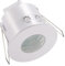 UKEW Recessed Mounted Pir Sensor - Indoor/Outdoor IP65 Ceiling Mount Infrared Security 360 Motion Detector Switch Waterproof Detection for Bathroom - White