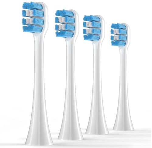 4er-Pack Lächen Ersatzbürstenkopf,Kompatibel mit Lächen Zahnbürsten, Ersatzbürsten Passend für Olybo Elektrischen Schallzahnbürste，S134 Mini Modell Bürstenkopf