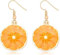 EHOTER Zitronen Obst Ohrringe Früchte Tropfen Orangenscheibe Acryl Baumeln Ohrringe Kreative Niedliche Anhänger Schmuck für Damen Frauen Mädchen Sommer Strand Alltag Hochzeit Geschenk (A)