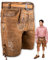 HOFGLANZ® Trachten Lederhose Herren Kurz [BRAUN ANTIK] - Hochwertige Trachtenhose für Herren [INKL. TRACHTENGÜRTEL] - Traditionelle Echtlederhose für Oktoberfest Bequem & Robust (Größen 46-58)