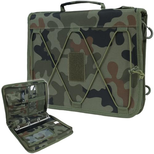 DOMINATOR URBAN COMBAT Organiseur de documents militaire, format A4, pour carte, bloc-notes, avec panneau Velcro, 34,5 x 26 cm