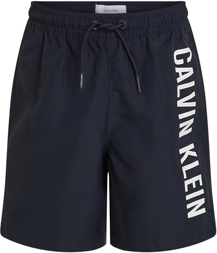 Calvin Klein Jungen Badehose Medium Drawstring mit Tunnelzug, Blau (Dark Sapphire), 14-16 Jahre