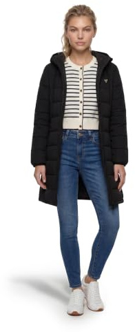 GUESS Damen New Aleta Long Puffer Jacket Alta lange Pufferjacke (1er Pack)