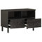 QJBSAVVA Tv Table Tv Lowboard HiFi Rack Computertisch - TV-Schrank Schwarz 70x33x46 cm Massivholz Mango für Büro Schlafzimmer Versammlungsraum Ausstellungsraum