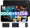 DOOGEE T40PRO Tablet 12 Pollici, 512GB ROM+20GB RAM, Android 14