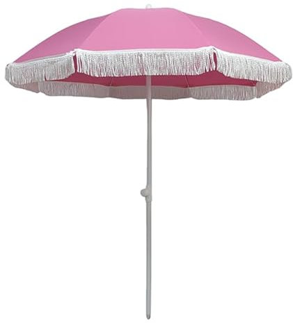 Parasol de Jardin inclinable Portable de 1,4 m, parasols de Plage rétro, Parasol de Jardin, Tissu de Parapluie en Polyester, Poteau en Bois Massif, for Patio de Jardin de Plage