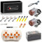 Technic Power Functions Lot de 17 télécommandes avec batterie au lithium rechargeable et moteur à grande vitesse compatible avec Lego Technic, 92693/76537 (moteur XL × 2)