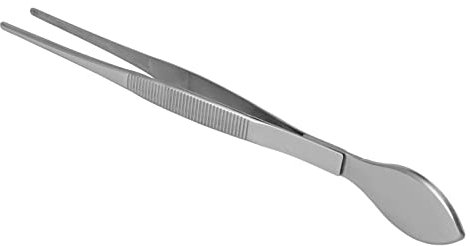 Bonsai-Pinzette mit Geraden Gezahnten Spitzen Edelstahl-Pflanzspatel Zum Auflockern von Pflanzenerde