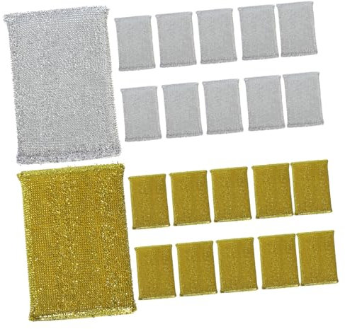 MOLUCKFU 24piezas Esponjas Duraderas y Resistentes Unidades para Lavar Platos Estropajo De Cocina Paño De Limpieza