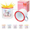 Tasse en émail personnalisée en forme de lapin de Pâques pour enfants, tasse de camping avec nom et initiale, cadeau de Pâques pour garçons et filles, 340 g, tasse à café durable pour chasse aux œufs