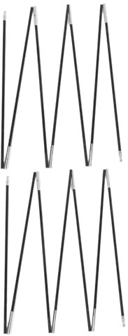 Abaodam Lot de 2 piquets de tente de camping portables en fibre de verre 3,2 m Sac de rangement pour la randonnée