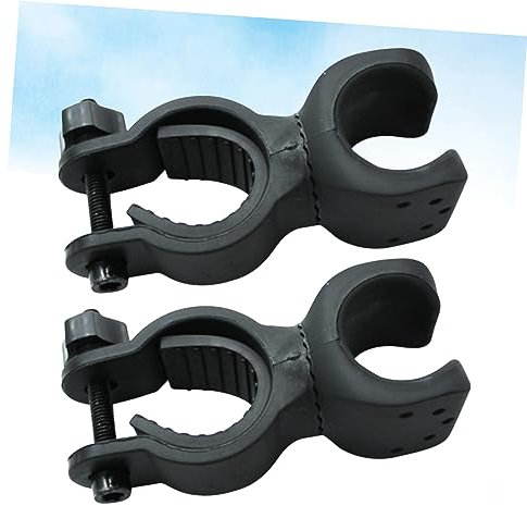 ibasenice 2Stücke Fahrrad Licht Halterung Verstellbare Taschenlampen Halterung für Lenker Universelle Klemme Montierbar Stabiler Halt für Taschenlampe