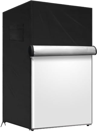Refrigerator Dust Cover - Outdoor Dustproof Freezer Covers | Waterproof Small Fridge Freezer Protector | Magnetic Closure UV Block Fridge Zipper Cover For