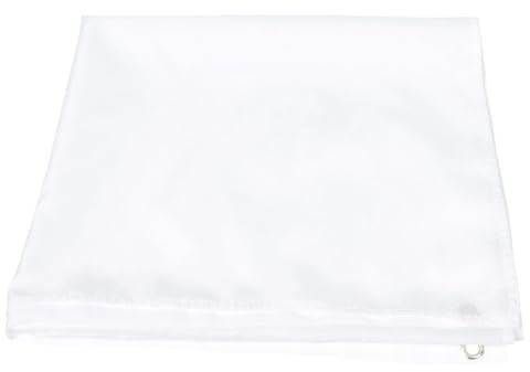 EPIGEIST Weiße Fahne aus Langlebigem Polyester Leichtes DIY Banner für Party Festival Sportveranstaltungen Vielseitig Einsetzbar Robust und Tragbar zum Bedrucken und Gestalten