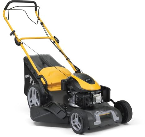 STIGA Combi 53 SQ Tosaerba a Benzina Semovente, 166 cc, 51 cm, Sacco 60 L – Mulching Integrato, Regol. centralizzata 6 pos. – Prati fino a 1.800 m²
