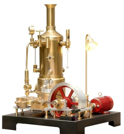 RETROL SE-03 Kit de 38 modèles de moteur à vapeur et chaudière miniature en métal avec générateur et lampe pour l'éducation des sciences physiques, la décoration de la maison et les objets de