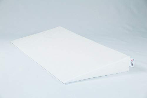Fränkische Schlafmanufaktur Keilkissen Bettkeil Poly 9/1cm mit Bezug, Farbe Weiß, Breite 180cm