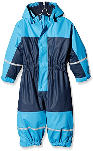 Playshoes Unisex Kinder Regen-anzug mit Fleece-futter Warmer Wasserdichter Matschanzug Regenbekleidung (1er Pack)
