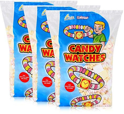 Sweet Stories Traubenzuckeruhren 1,45 kg - Candy Watches (3er Pack)