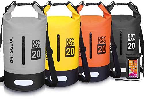 Blackace arteesol Dry Bag - 5L 10L 20L 30L Waterproof trockener Beutel/Sack wasserdichte Tasche mit Langem justierbarem Bügel für Kayaking Boots-Ausflug Kanu/Fischen/Rafting/Schwimmen/Snowboarding