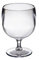 Juego de copas de vino irrompibles reutilizables de policarbonato de tallo corto apilables, perfectas para apilar en espacios pequeños, ideales para acampar, alternativa realista al vidrio,