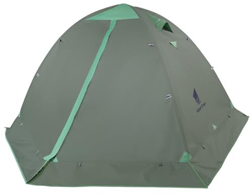 GEERTOP Tienda de campaña para 2 Personas, 4 Estaciones Impermeable Doble Capa Tienda de Camping para Caza, Senderismo, Escalada, Viajes, fácil configuración