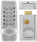 Hakeeta Alloy Lock Box, Chrome-Plated Mechanical Code Lock, Waterproof, Indoor/Outdoor, 2-4 Position