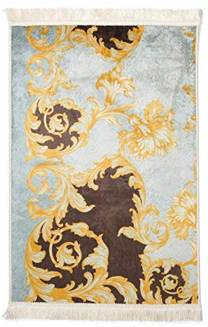 ESSENZA Teppich Grazie Ornamente Polyester Mischung Agave, 60x90 cm