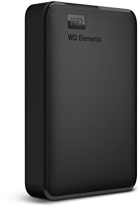 WD - Disco duro externo portátil de 5 TB Elements - USB 3.0 - WDBHDW0050BBK-EESN