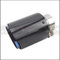 Auspuffblende Autokohle Faser glänzend Auspuffanlage Schalldämpfer Rohrspitze Gerade universelle blaue rostfreie Schalldämpfer Dekorationen for Akrapovic Auspuff Endrohr (Color : 77mm 114mm)