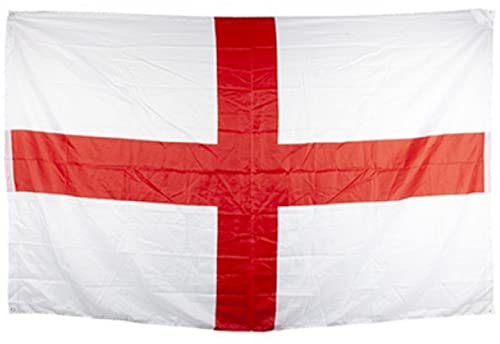 Bandera de rayón gigante de San Jorge, de Inglaterra, con 2 ojales, 2,8 x 1,5 m
