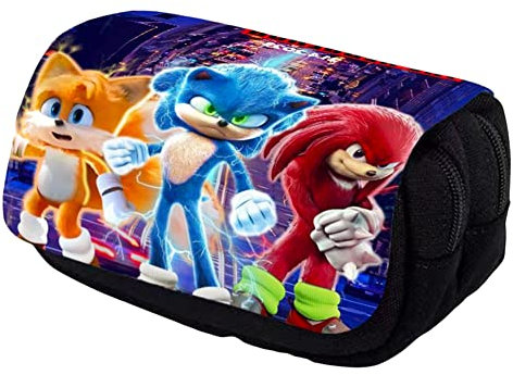 Lápices Bolsa, Lápices Estuche, Gran Capacidad Lápices Bolsa Anime Diseño Caja Case 3D Impresión Portalapices para Niños Niña Material Escolar Maquillaje