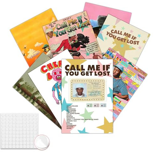 GTOTd Singer the Creator Wall Poster 8-Pack 11.5 x 16.5,Hip Hop Star Merch Party Unframed Version HD Printing Living Room Bedroom Club Wall Art Decor