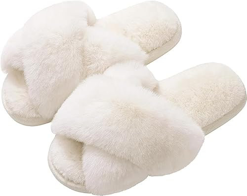 flintronic Pantofole Peluche Donna, Ciabatte da Casa Pelose, Scarpe da Donna, Invernale Pelliccia Donne, Calde Antiscivolo