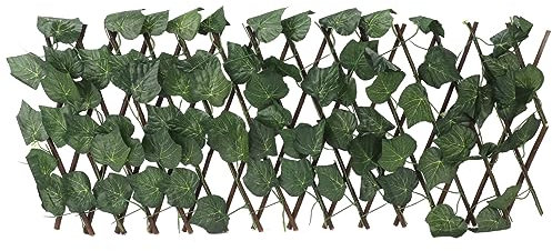 Wnvivi Künstlicher Heckenzaun, Erweiterbare Künstliche Formschnitt-Heckenpflanze, Simulations-Formschnitt-Heckenpflanze für Garten, Hof, Balkon, Terrasse, Dekoration(A4)