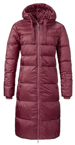 Schöffel Damen Down Coat Kenosha Daunen Mantel, Acai, 38 EU